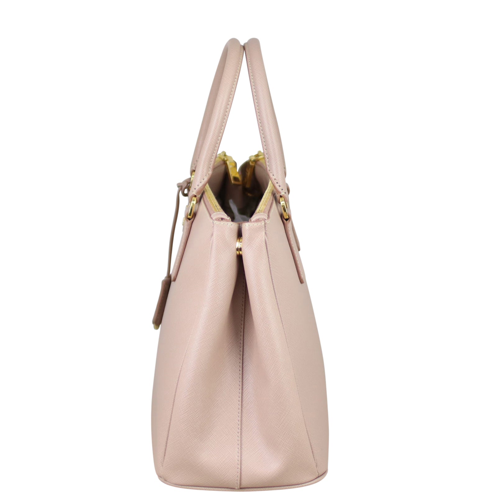 Prada Saffiano Lux Galleria Double Zip Tote MediumSide