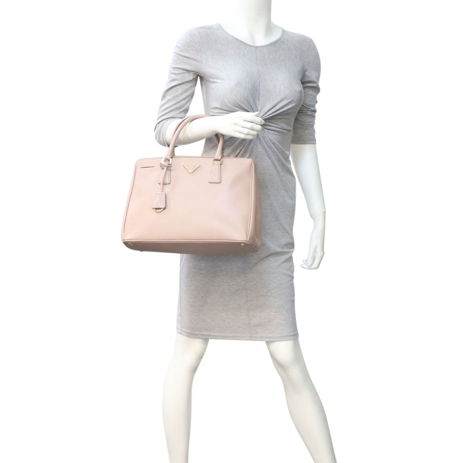 Prada Saffiano Lux Galleria Double Zip Tote MediumMannequin