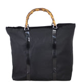 Gucci Nylon Bamboo Handle Tote Back