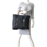 Gucci Nylon Bamboo Handle Tote Mannequin