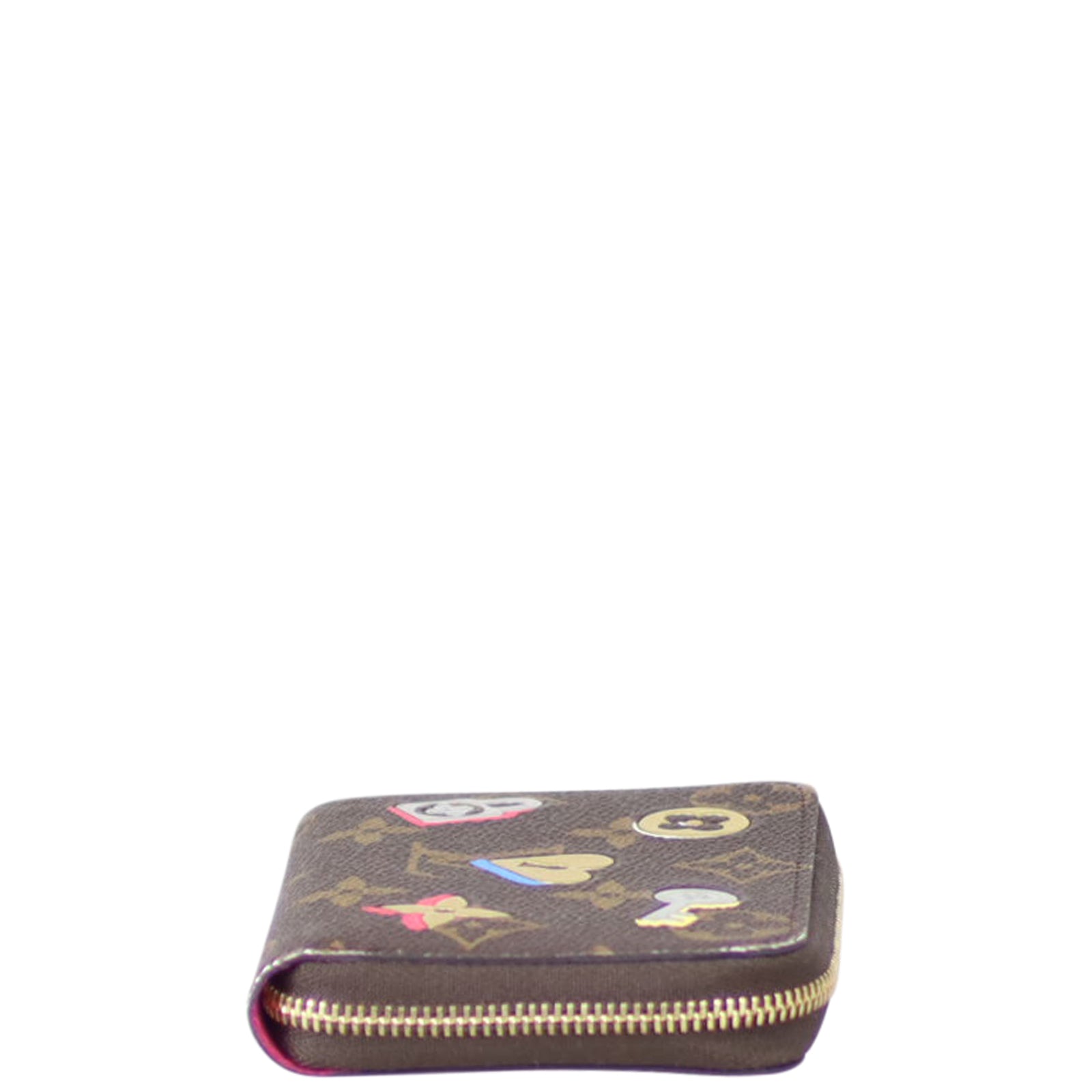Louis Vuitton Zippy Coin Purse Monogram Love Lock Side