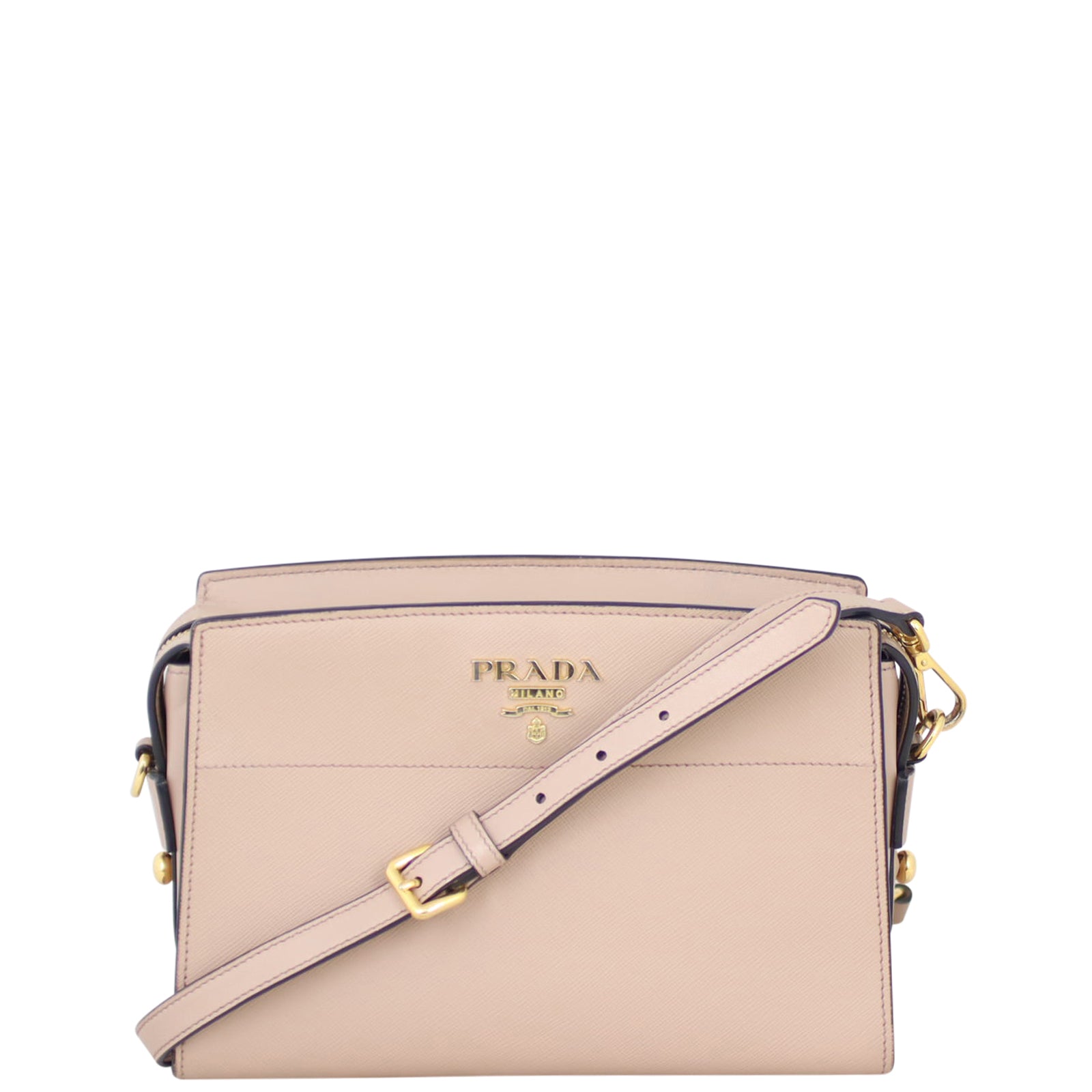 Prada Esplanade Saffiano Crossbody Bag Front