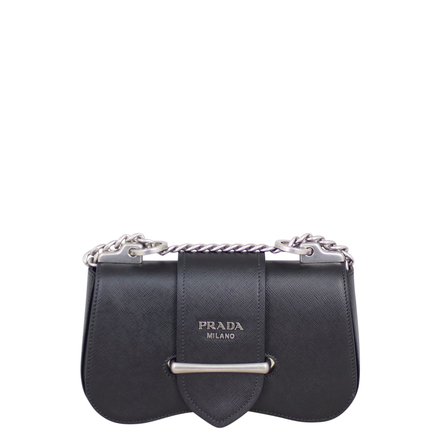 Prada Saffiano Sidonie Shoulder Bag Front