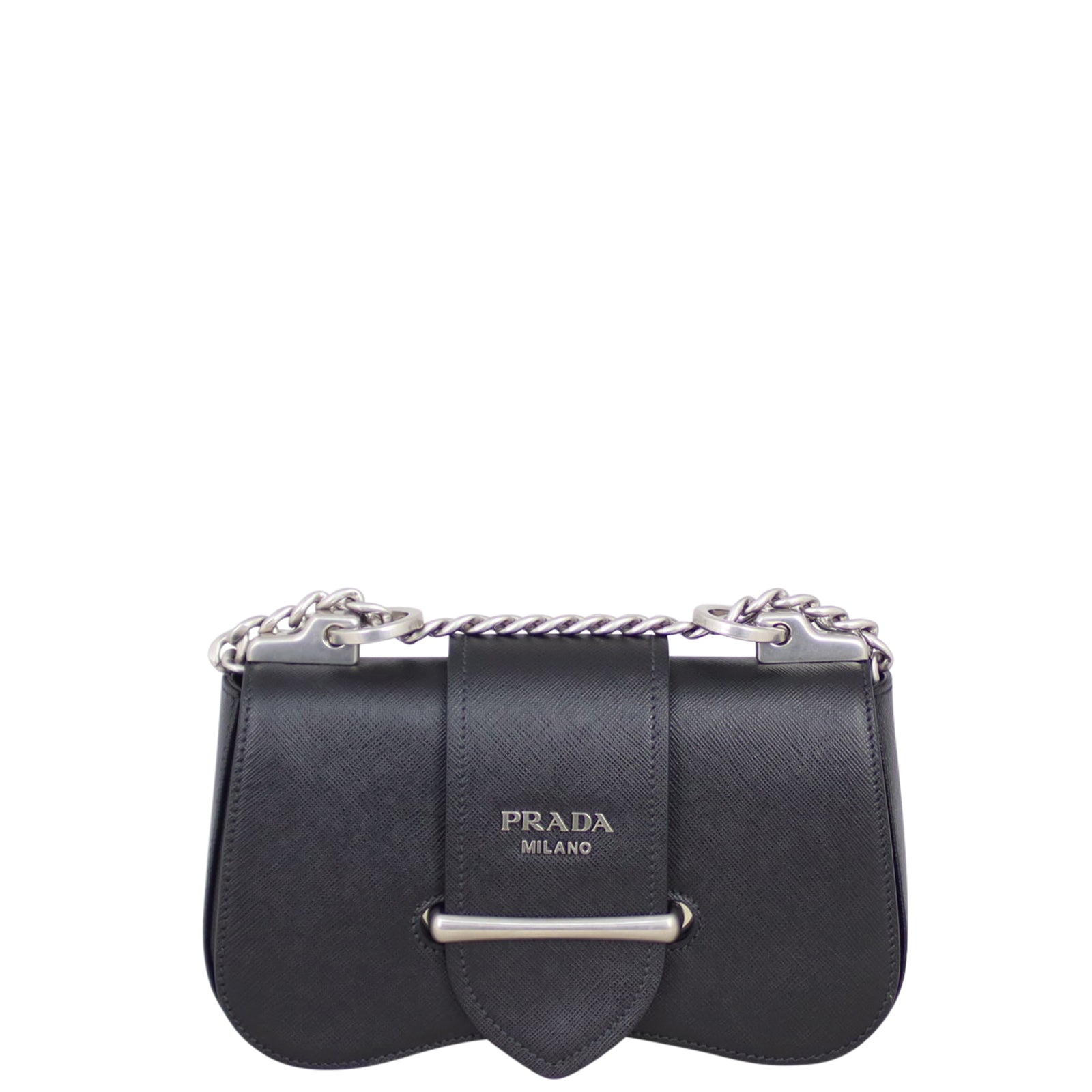 Prada Saffiano Sidonie Shoulder Bag Front