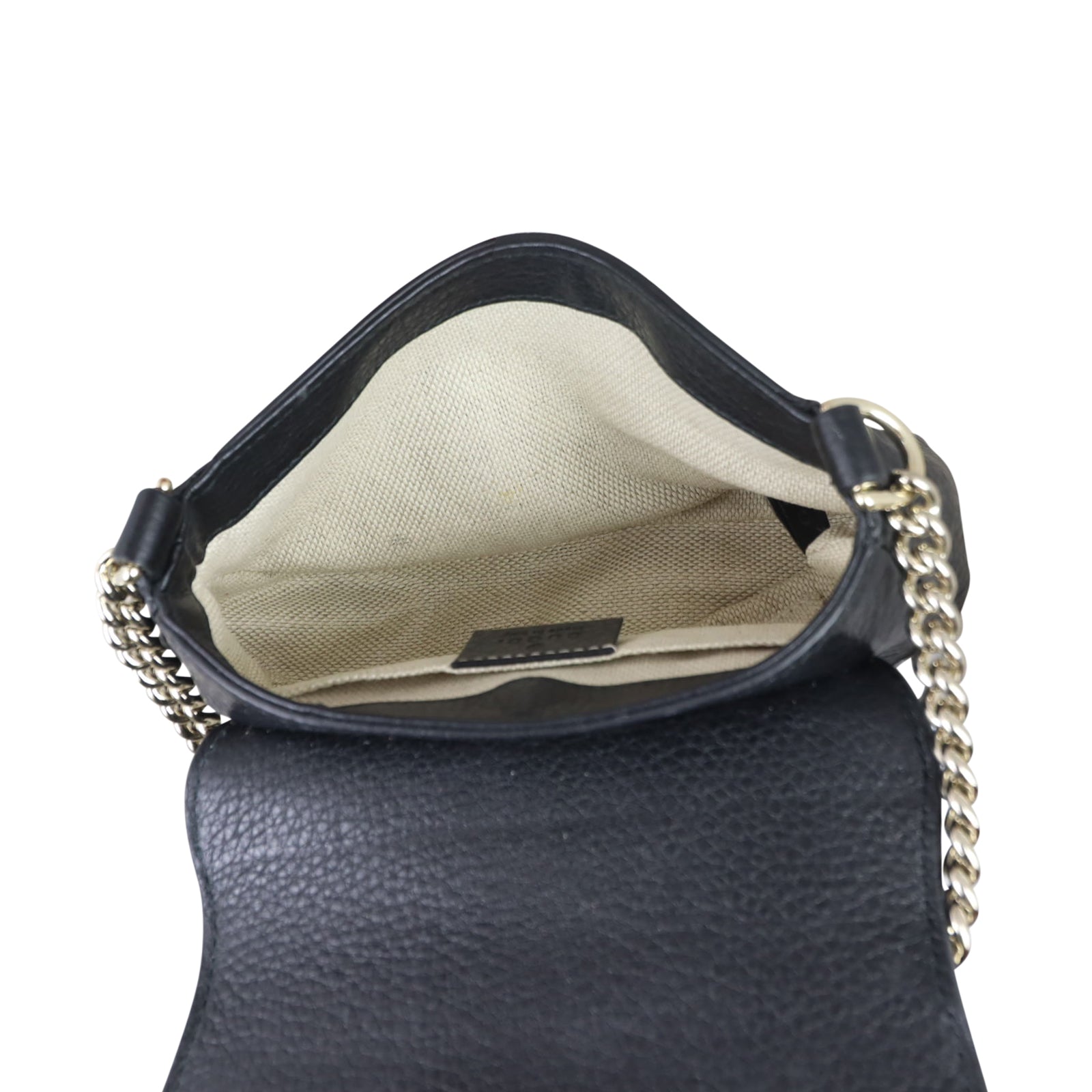 Gucci Soho Chain Crossbody Whole interior