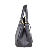 Prada Saffiano Lux Galleria Double Zip Tote Small Side