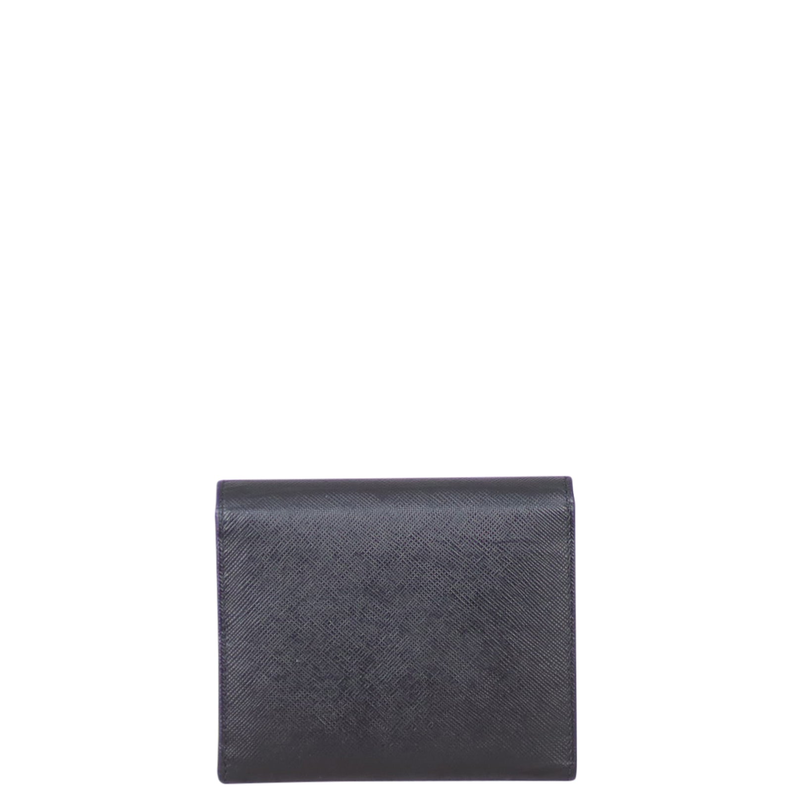 Prada Saffiano Metal Compact Wallet Back