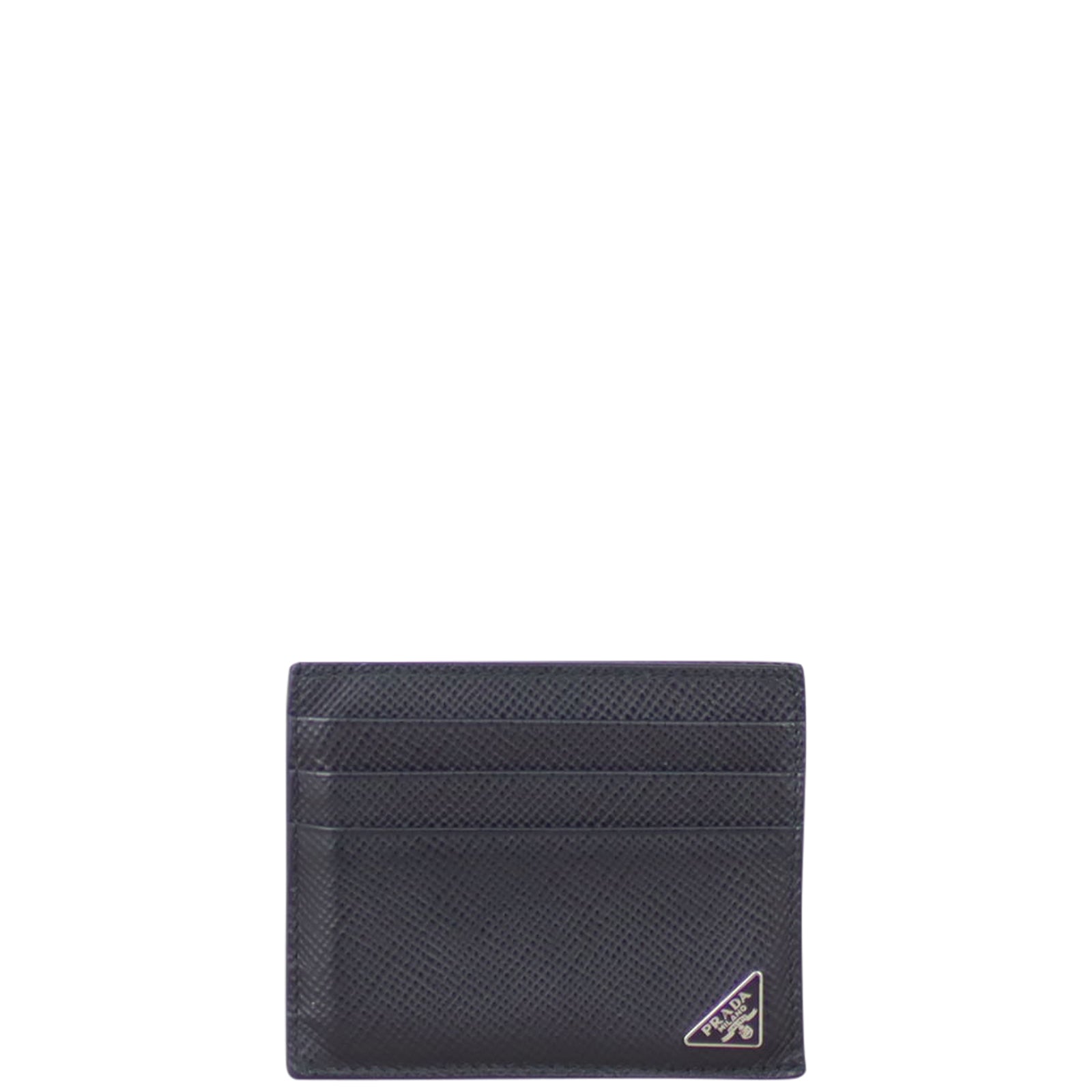 Prada Saffiano Leather Card Holder Front