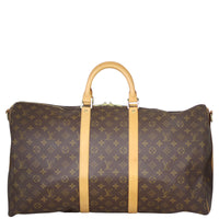 Louis Vuitton Keepall 55 Bandouliere Monogram Front