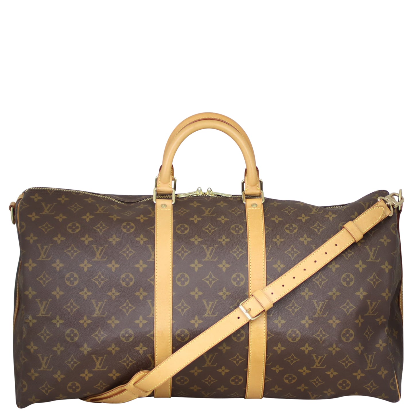 Louis Vuitton Keepall 55 Bandouliere Monogram Front