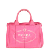 Prada Canapa Logo Tote Small Front