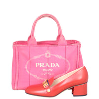 Prada Canapa Logo Tote Small Shoe