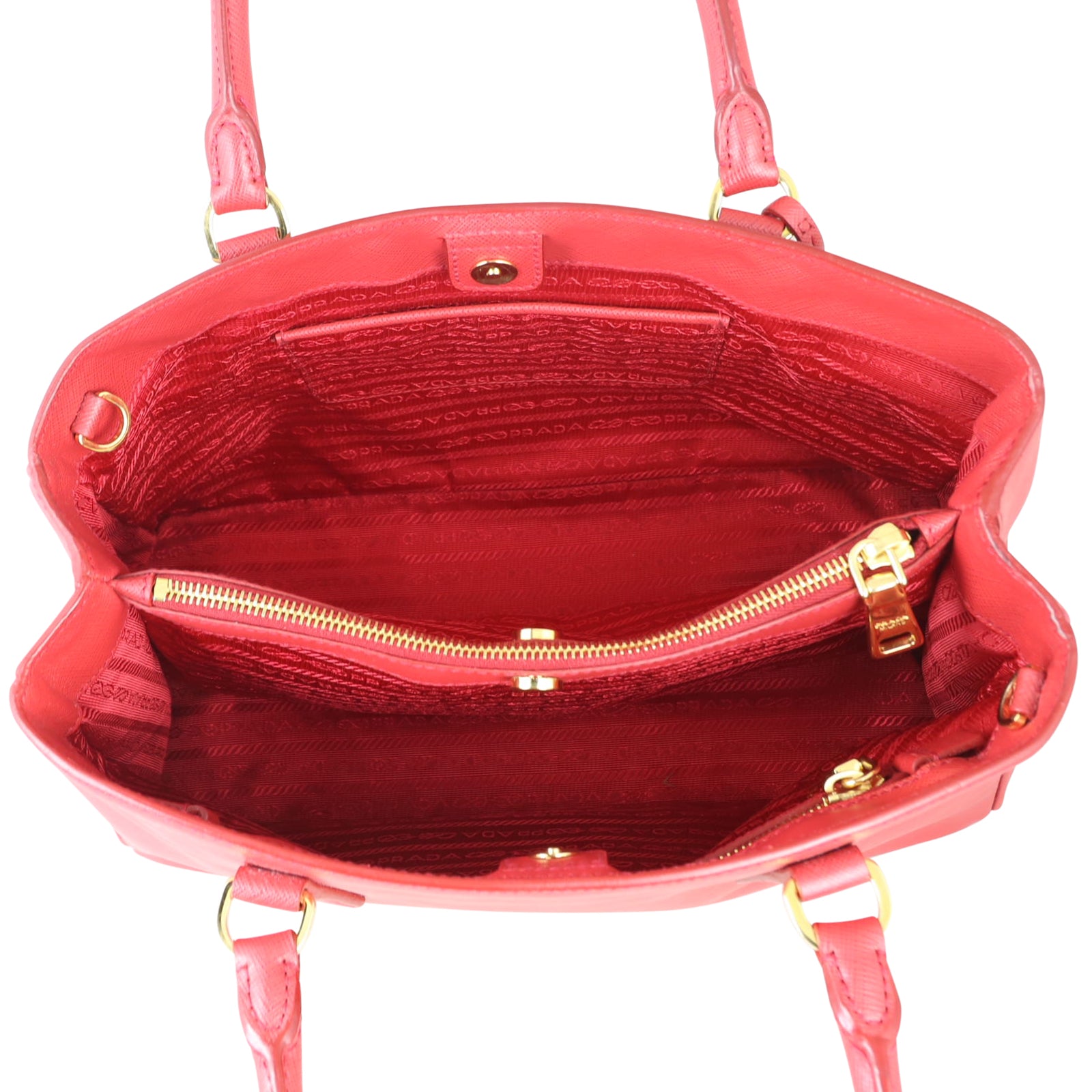 Prada Saffiano Lux Tote Medium Whole interior