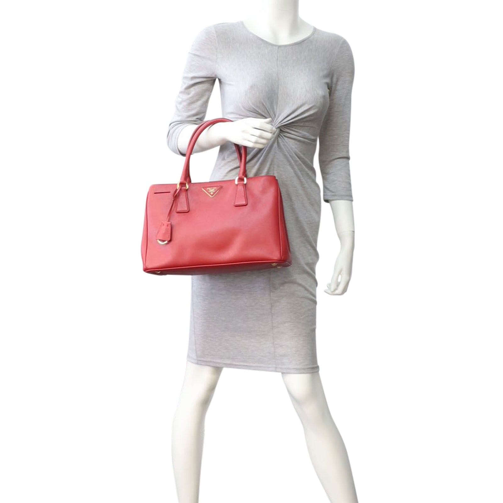 Prada Saffiano Lux Tote Medium Mannequin