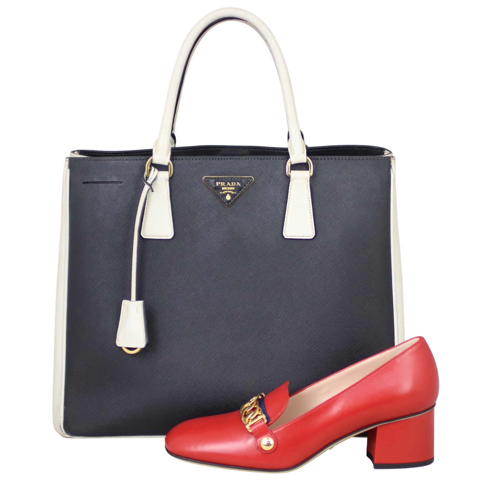 Prada Saffiano Lux Tote Shoe