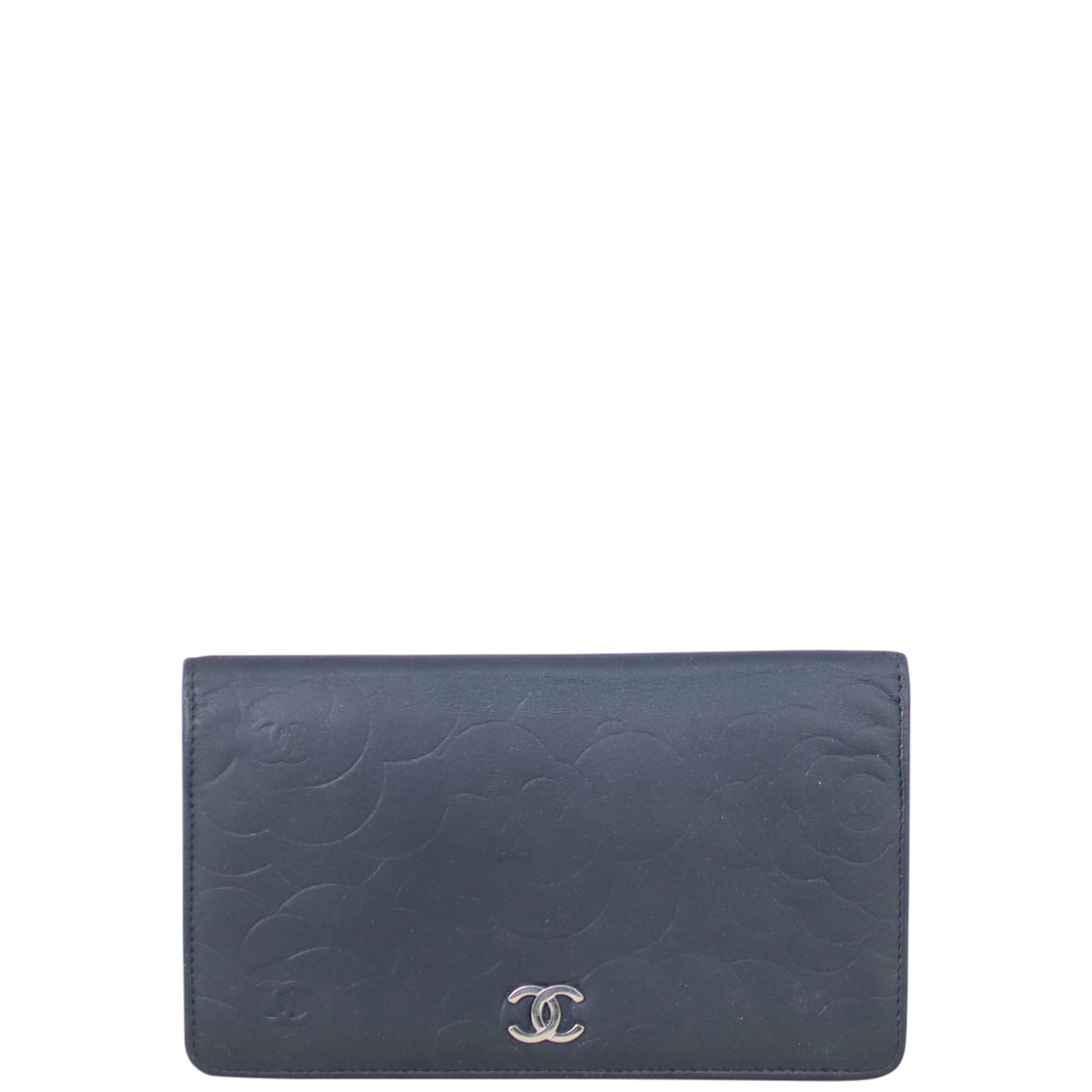 Chanel Camellia Yen Wallet Front