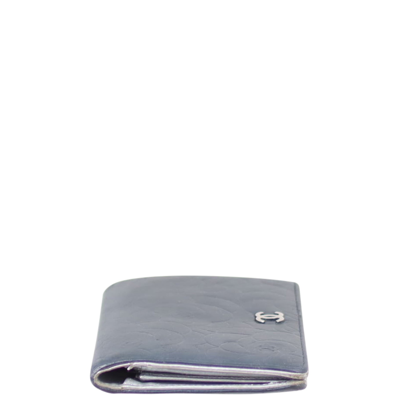 Chanel Camellia Yen Wallet Side