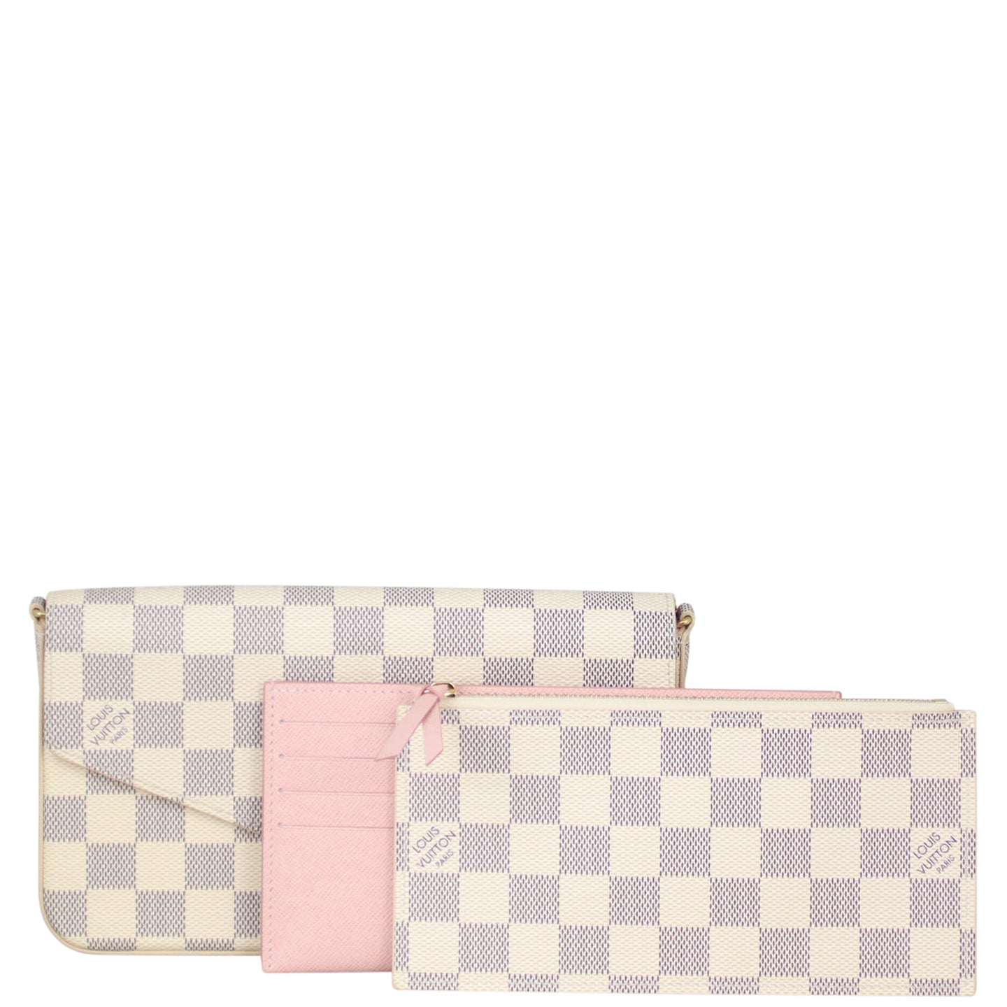 Louis Vuitton Pochette Felicie Damier Azur Front