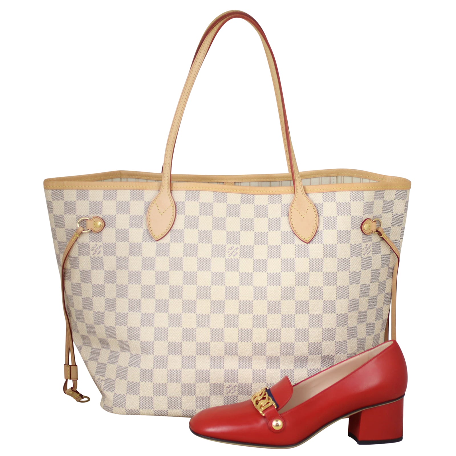 Louis Vuitton Neverfull MM Damier Azur Shoe