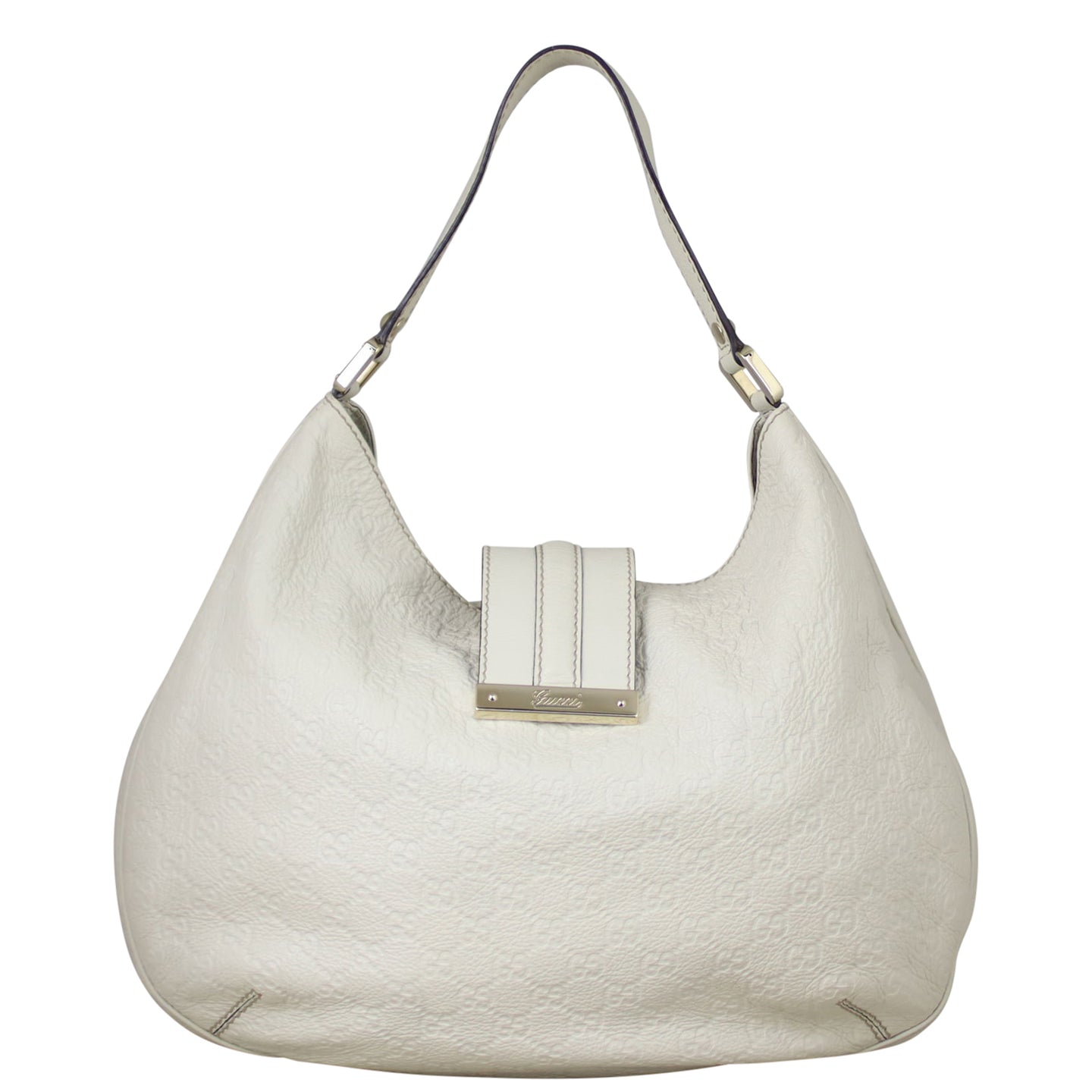 Gucci Guccissima Signature Web Hobo Front