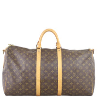 Louis Vuitton Keepall 55 Bandouliere Monogram Front
