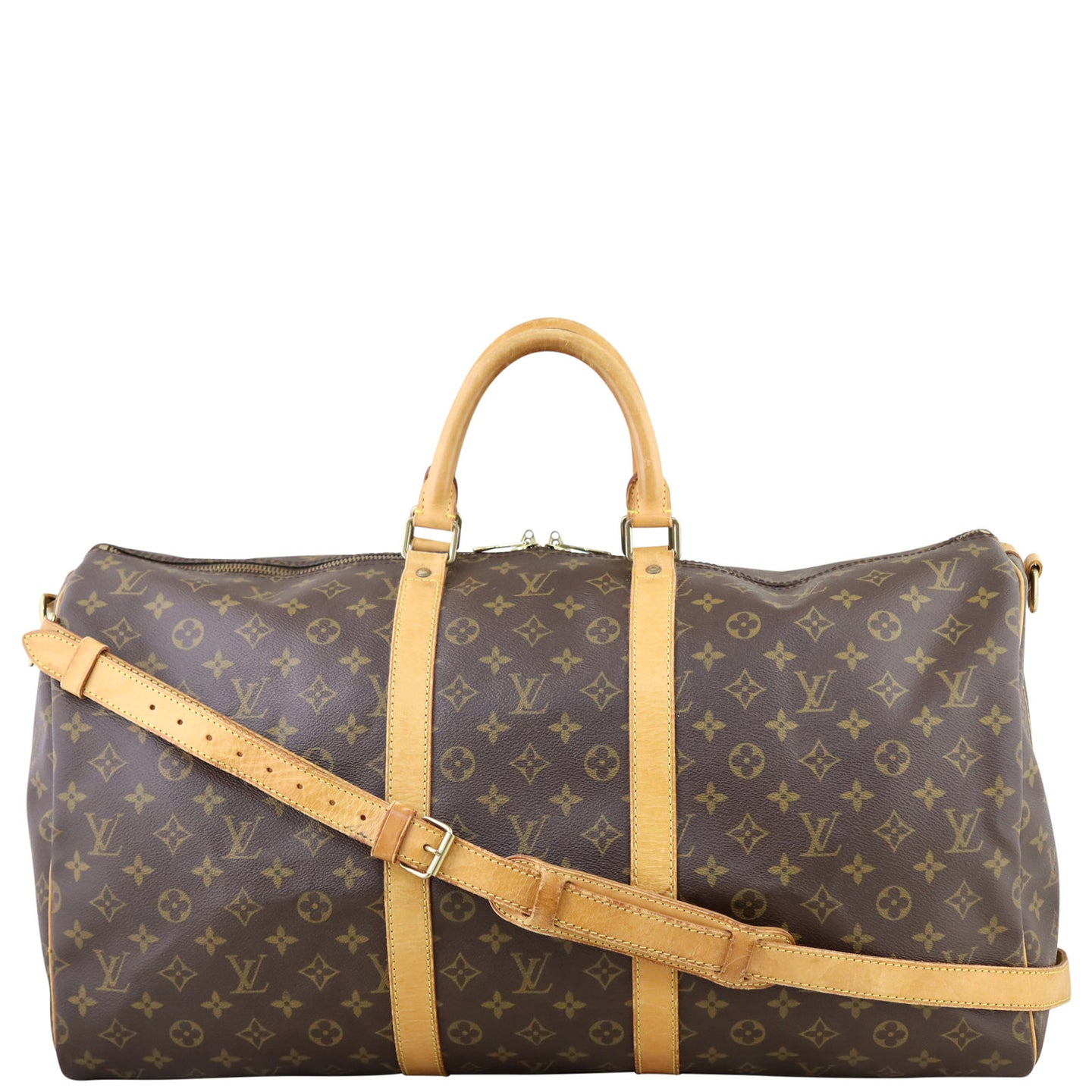 Louis Vuitton Keepall 55 Bandouliere Monogram Front