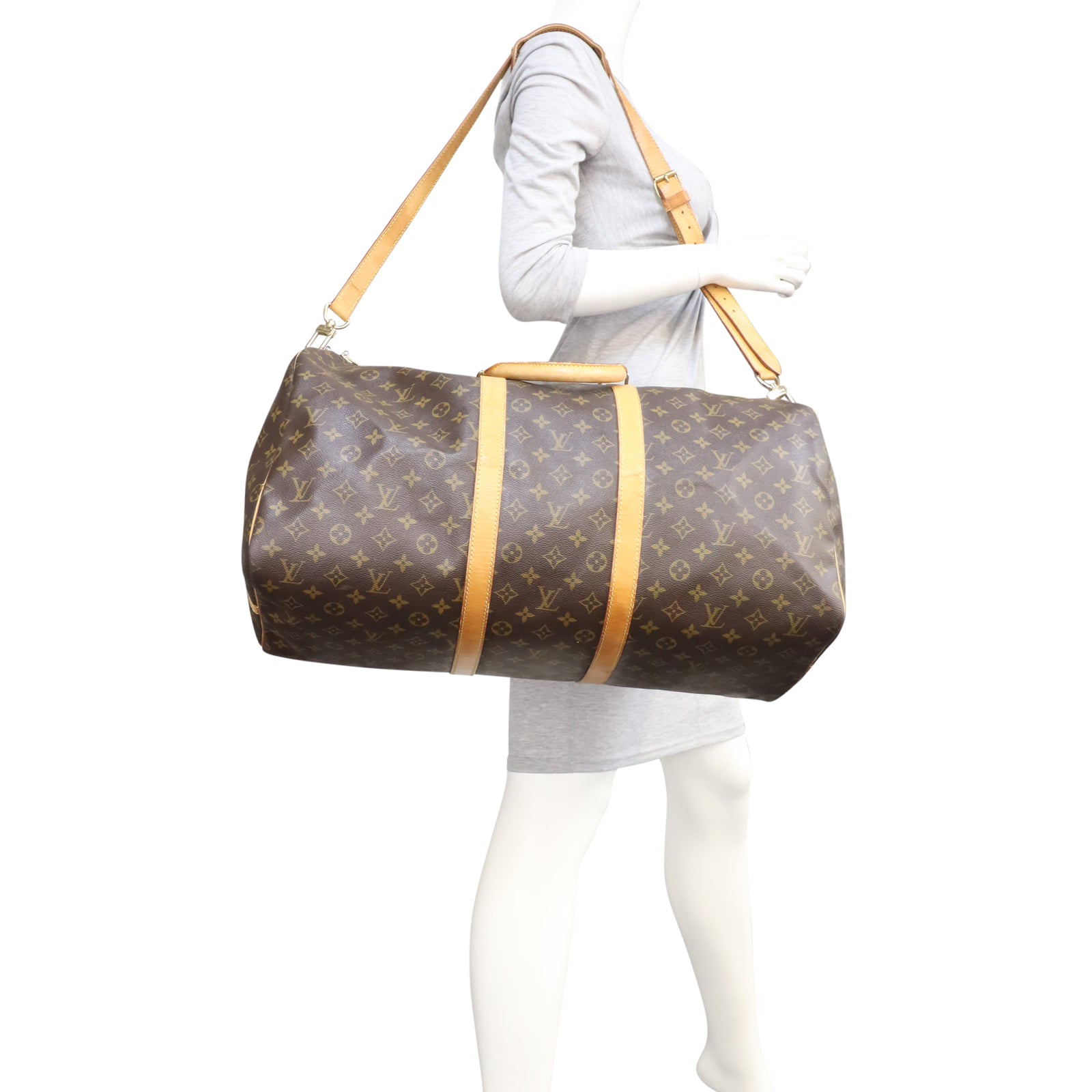 Louis Vuitton Keepall 55 Bandouliere Monogram Mannequin