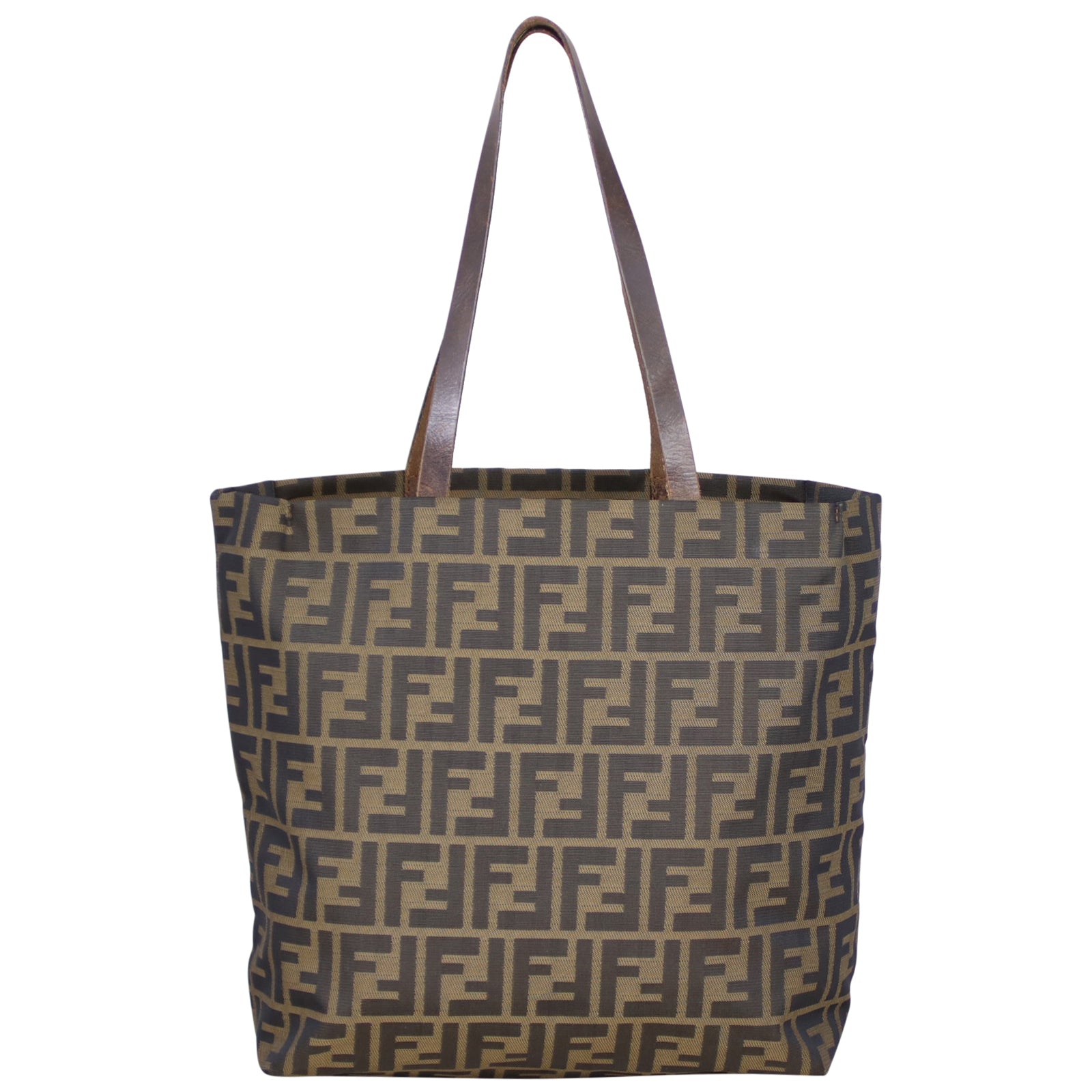 Fendi Zucca Nylon Tote Front