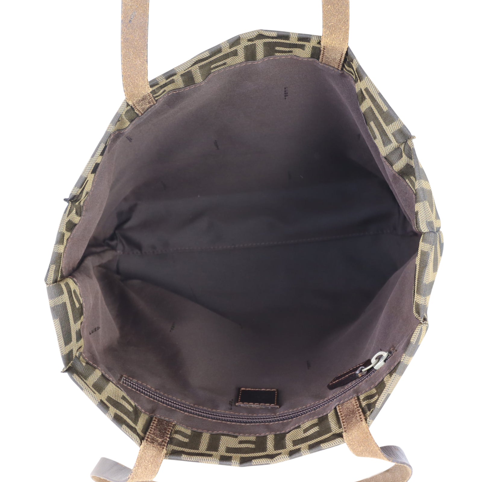 Fendi Zucca Nylon Tote Whole interior
