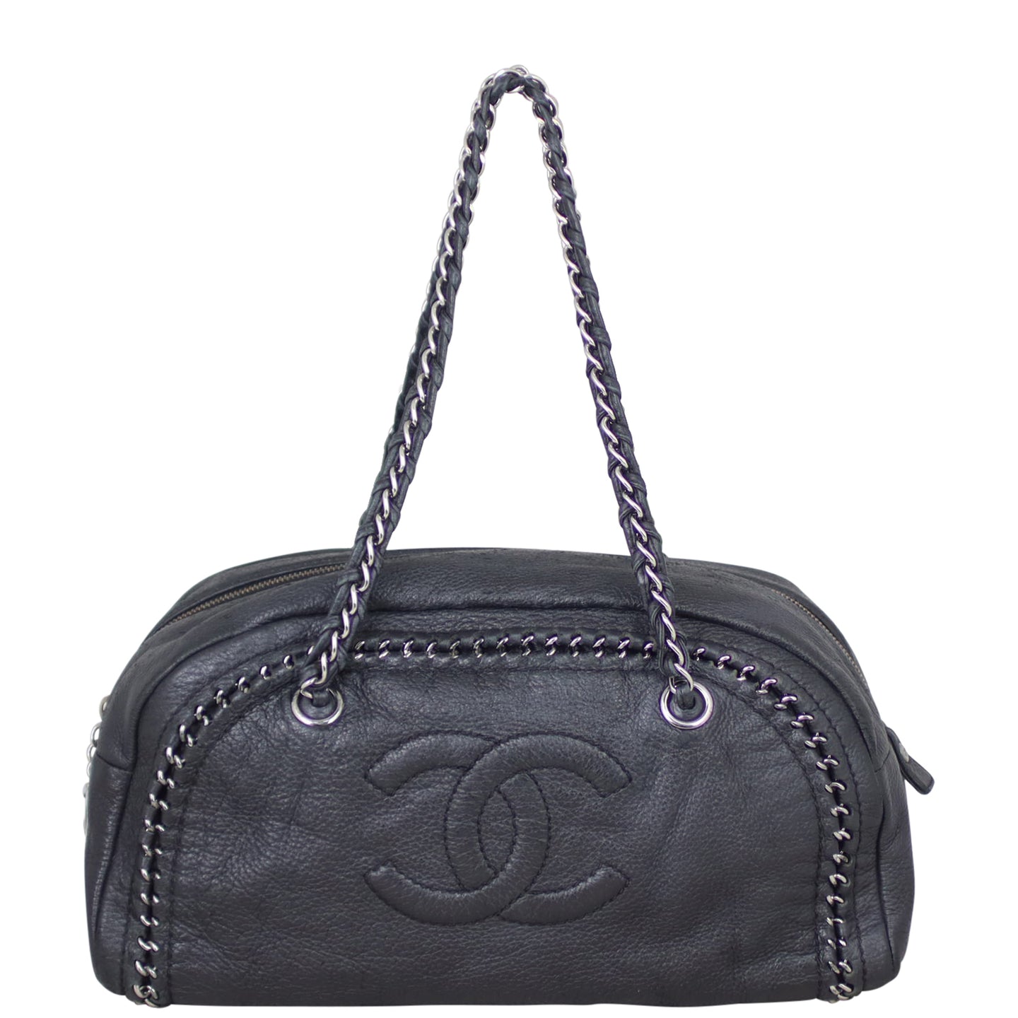 Chanel Luxe Ligne Bowler Bag Front