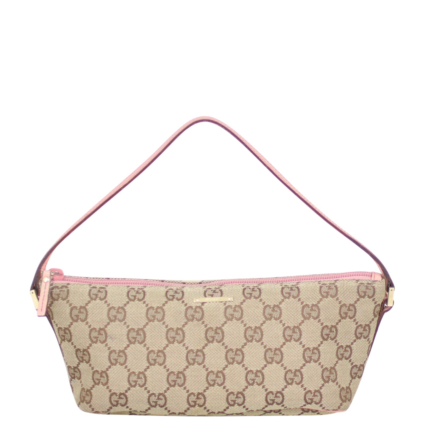 Gucci GG Canvas Boat Pochette Front
