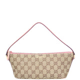 Gucci GG Canvas Boat Pochette Front