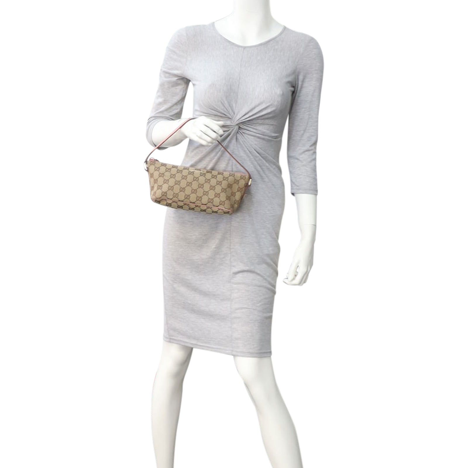 Gucci GG Canvas Boat Pochette Mannequin