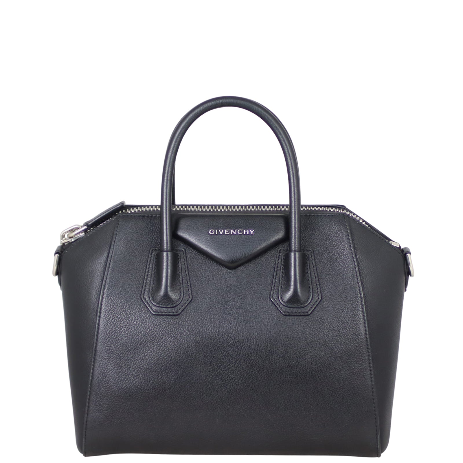 Givenchy Antigona Small – black grained goatskin Front