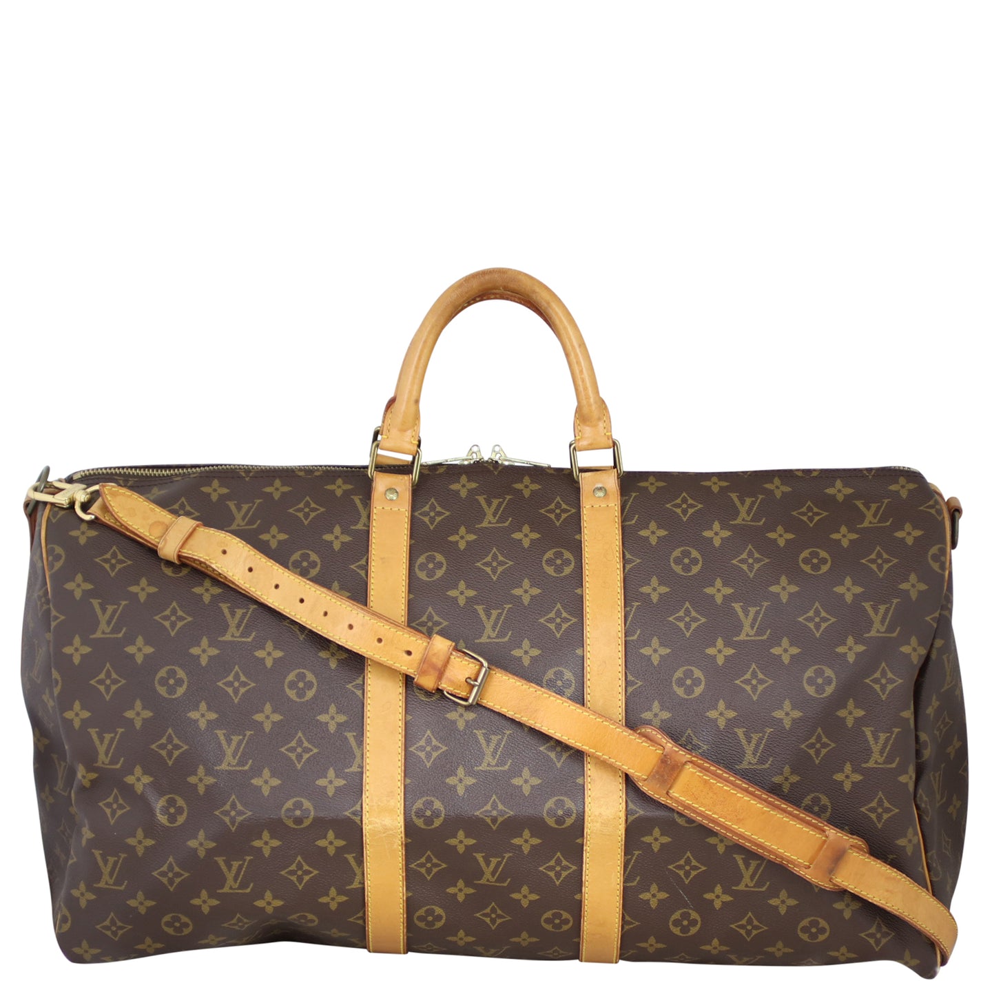 Louis Vuitton Keepall 55 Bandouliere Monogram Front