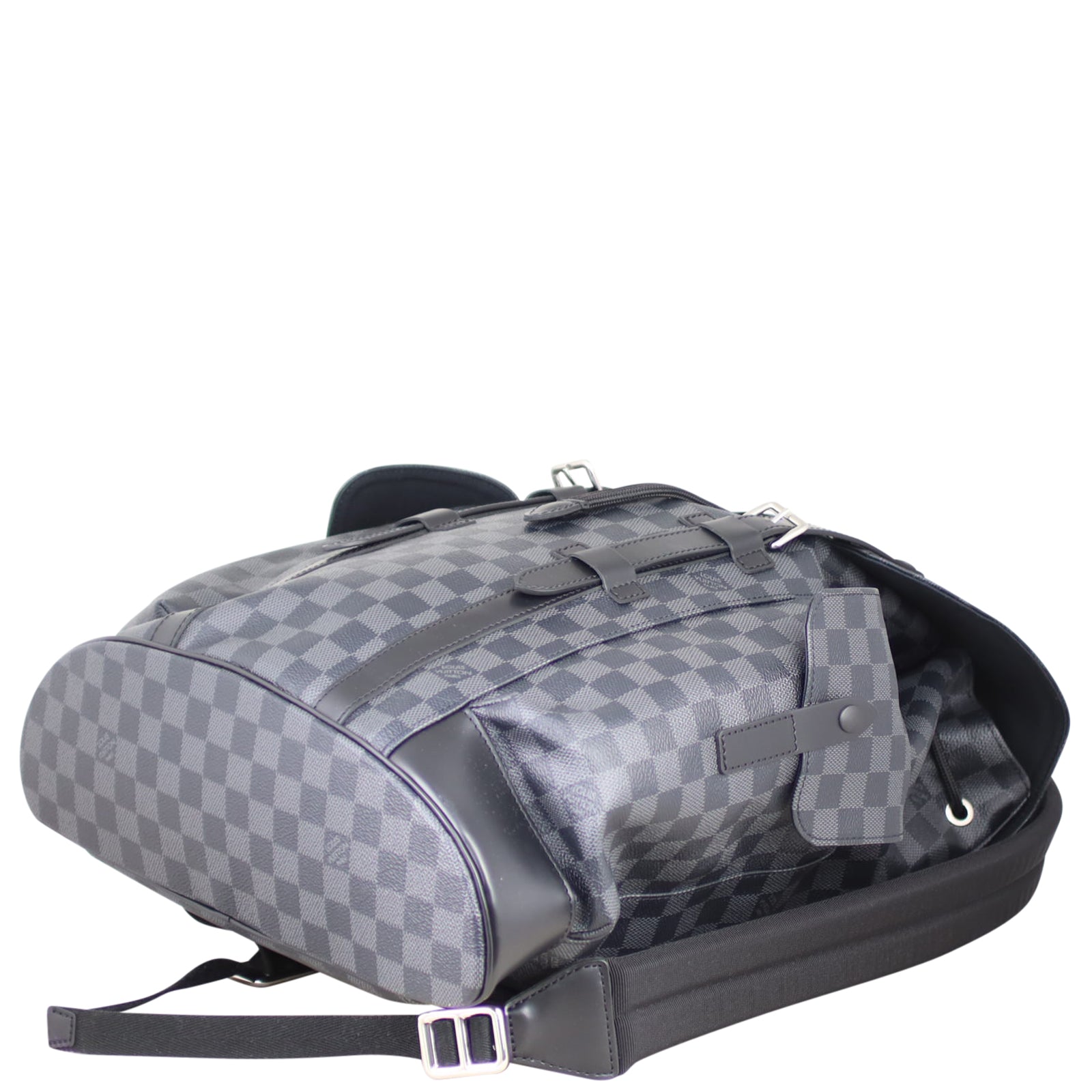 louis vuitton christopher damier graphiteblue backpack Louis Vuitton Christopher Backpack Damier Graphite – Luxe.It.Fwd