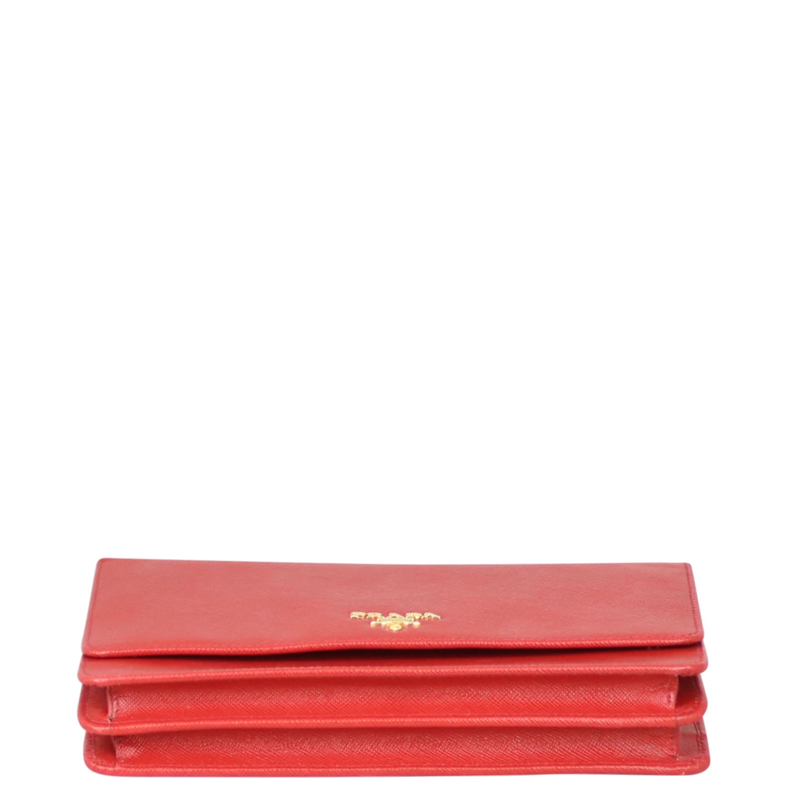 Prada Saffiano Metal Wallet on Strap Base