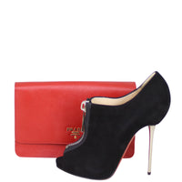 Prada Saffiano Metal Wallet on Strap Shoe