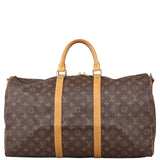 Louis Vuitton Keepall 50 Bandouliere Monogram Front