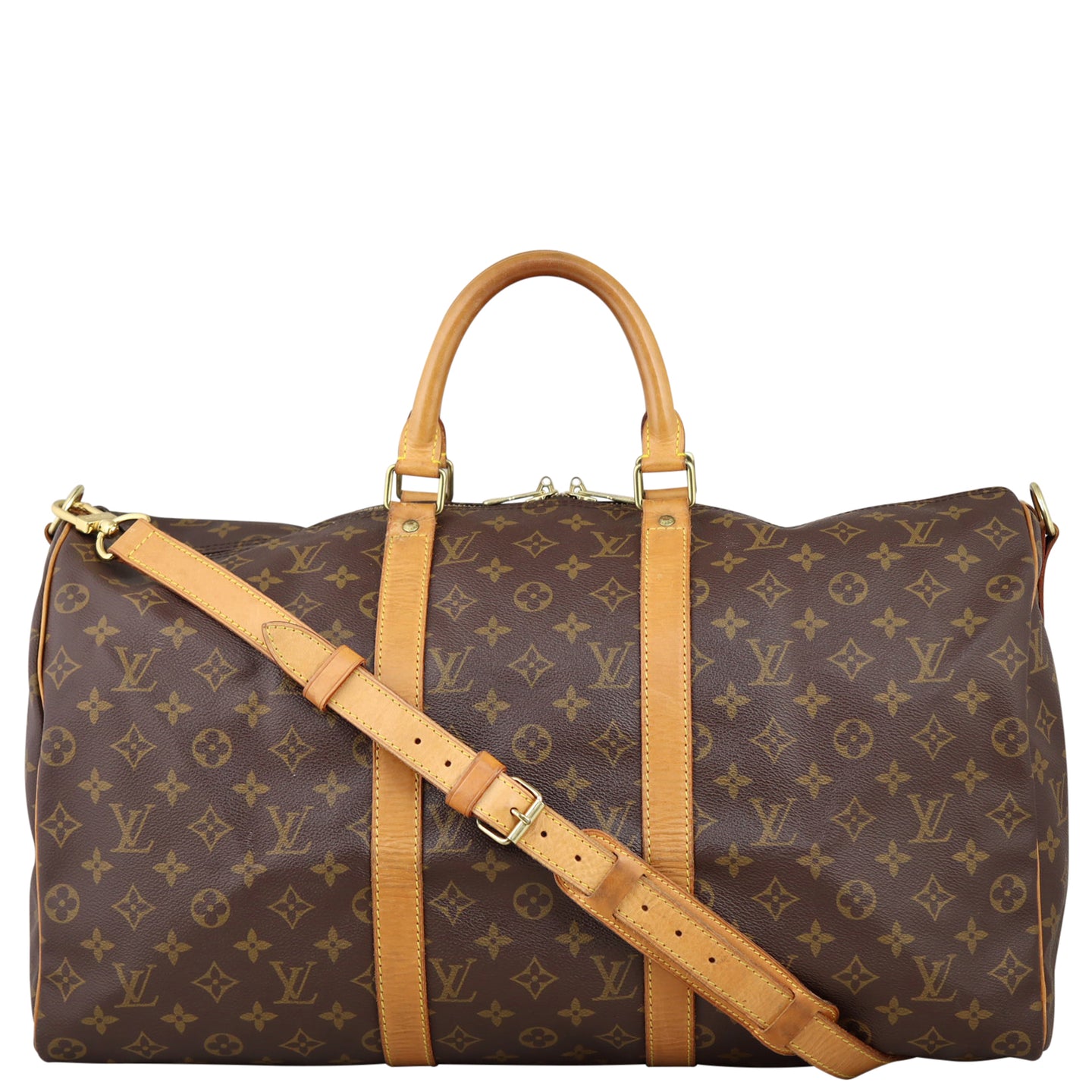 Louis Vuitton Keepall 50 Bandouliere Monogram Front