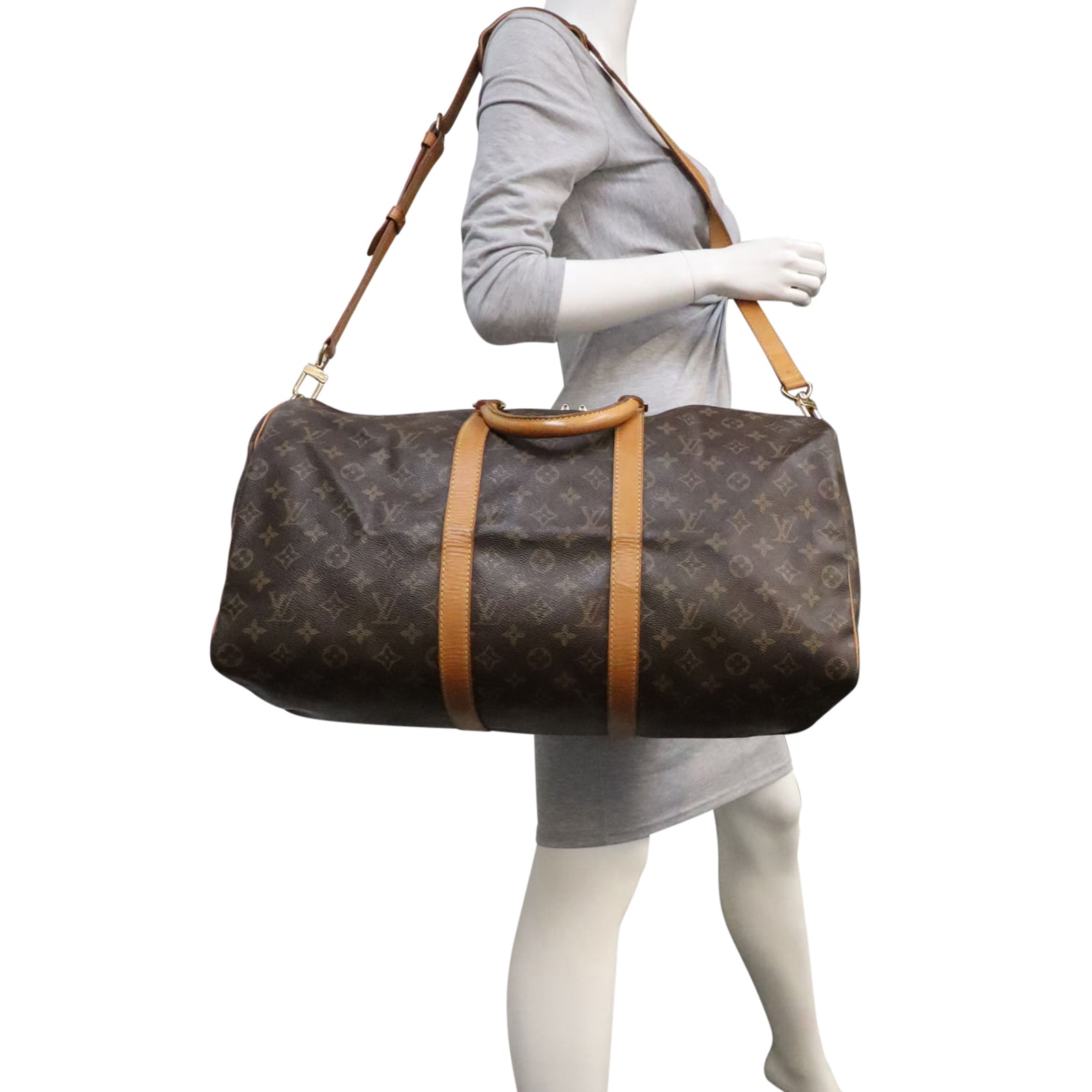 Louis Vuitton Keepall 50 Bandouliere Monogram Mannequin
