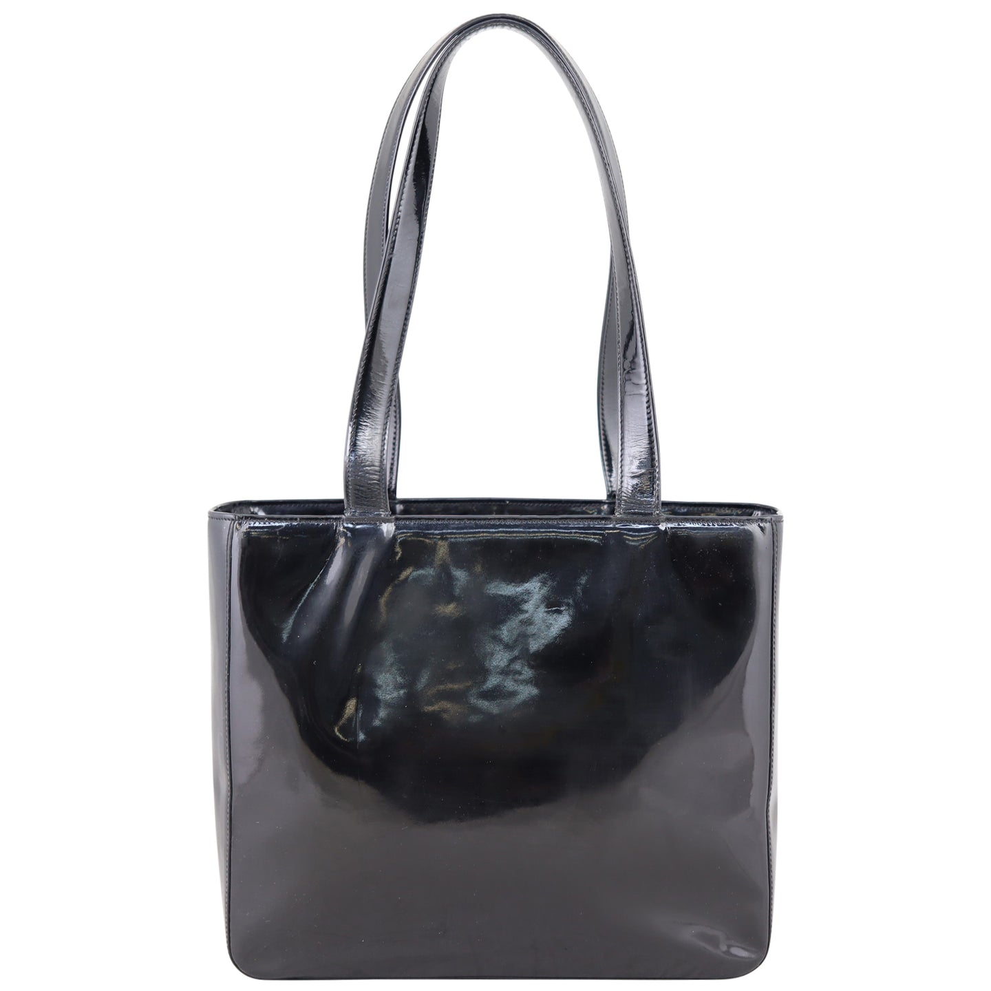 Chanel Vintage Vinyl Tote Back