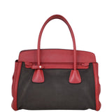 Prada Saffiano and Canvas Satchel Back