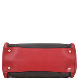 Prada Saffiano and Canvas Satchel Base