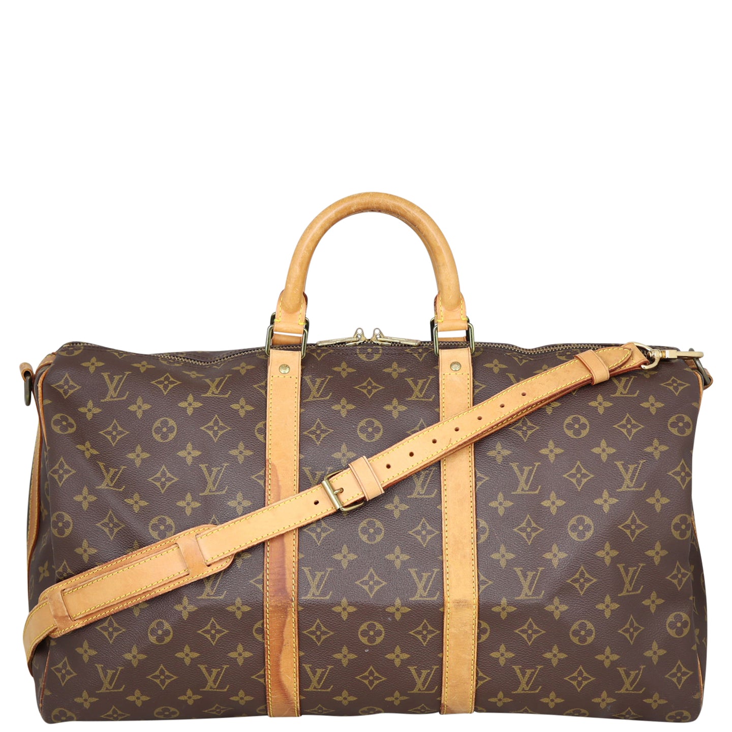 Louis Vuitton Keepall 50 Bandouliere Monogram Front