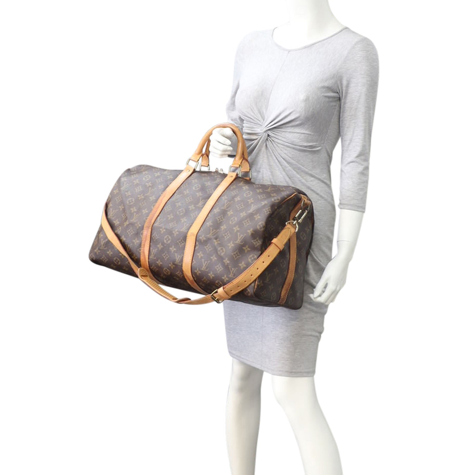 Louis Vuitton Keepall 50 Bandouliere Monogram Mannequin
