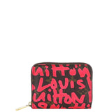 Louis Vuitton Zippy Coin Purse Monogram Graffiti Limited Edition Front