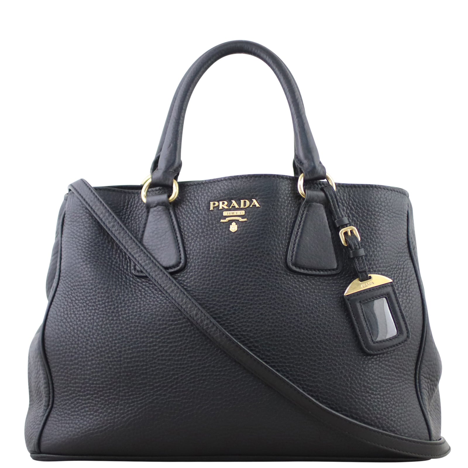 Prada Vitello Daino Tote Front