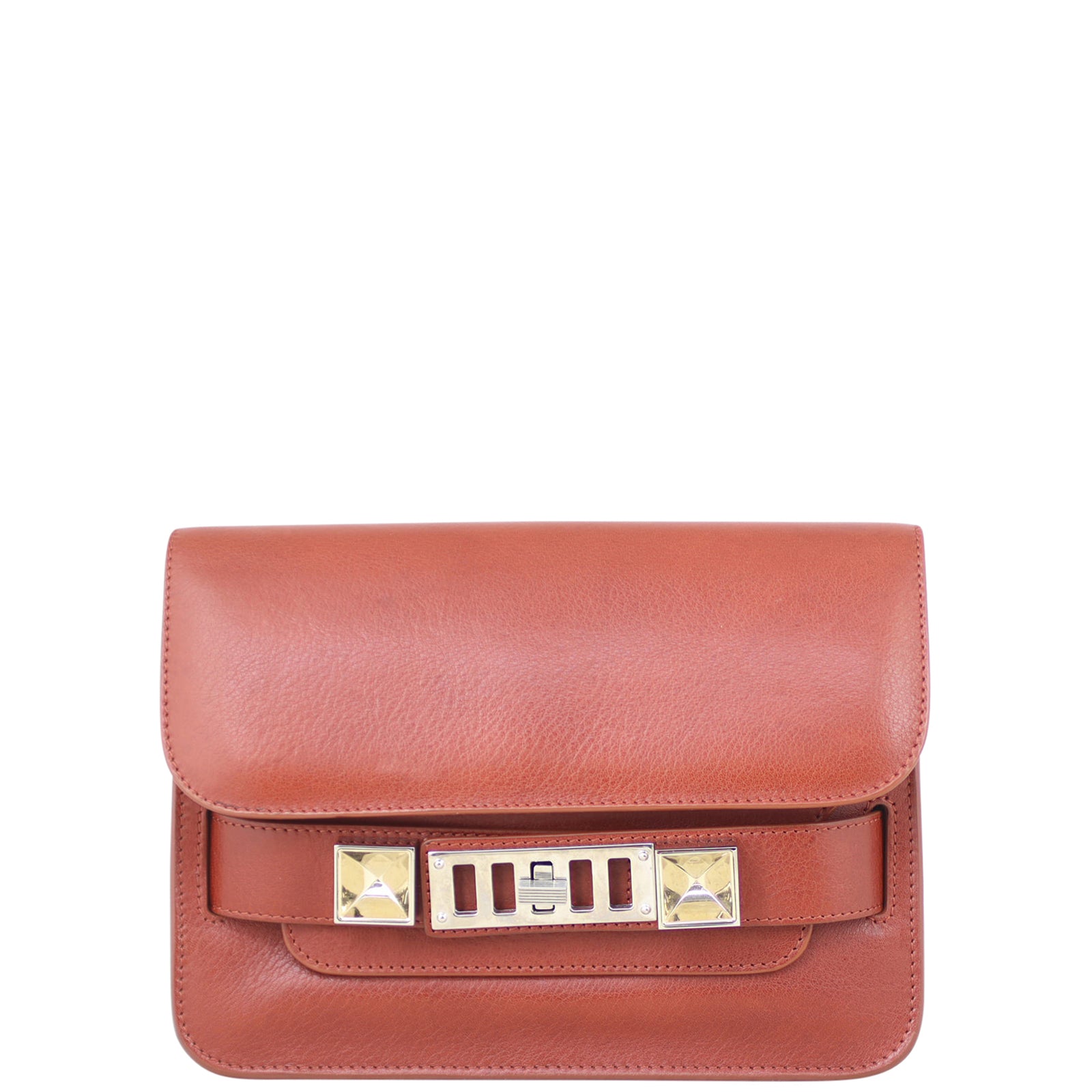 Proenza Schouler PS11 Mini Classic (Saddle colour) Front