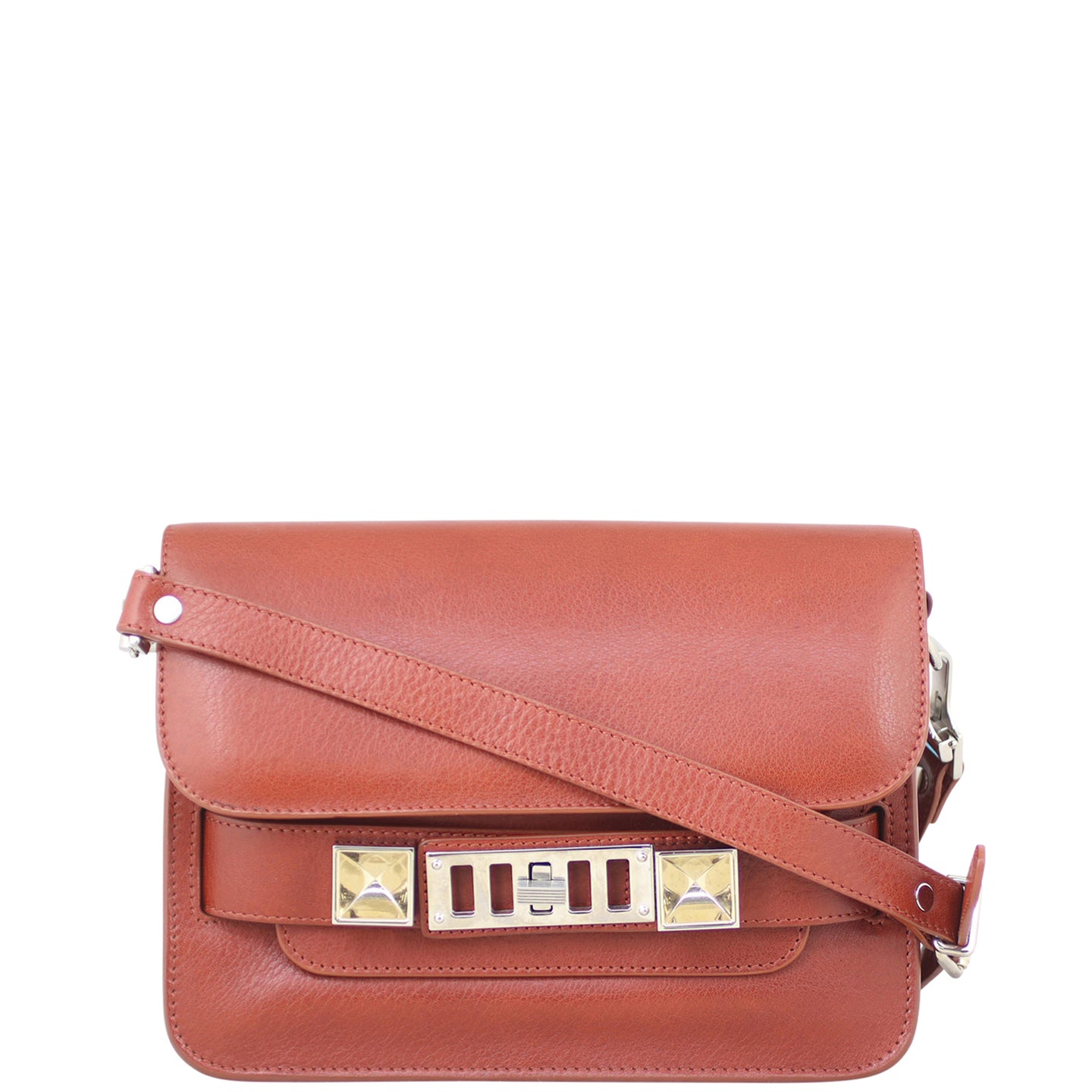 Proenza Schouler PS11 Mini Classic (Saddle colour) Front